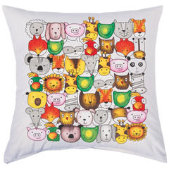 Bastel-Set Stoff bemalen „Animals“ Kissen