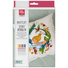 Bastel-Set Stoff bemalen „Mermaid“ Kissen