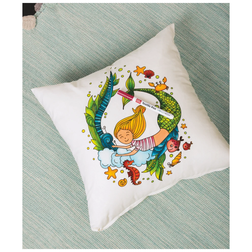 Bastel-Set Stoff bemalen „Mermaid“ Kissen