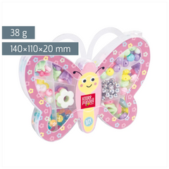 Schmuck-Set „Butterfly“ | 140×110×20 mm, mehrfarbig, pastell, 38 g