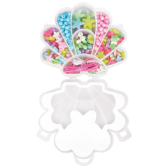Schmuck-Set „Seashell“ | 130×120×25 mm, mehrfarbig, pastell, 40 g