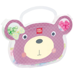 Schmuck-Set „Teddy“ | 190×130×20 mm, mehrfarbig, pastell, 68 g