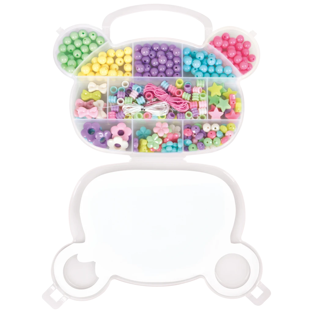 Schmuck-Set „Teddy“ | 190×130×20 mm, mehrfarbig, pastell, 68 g