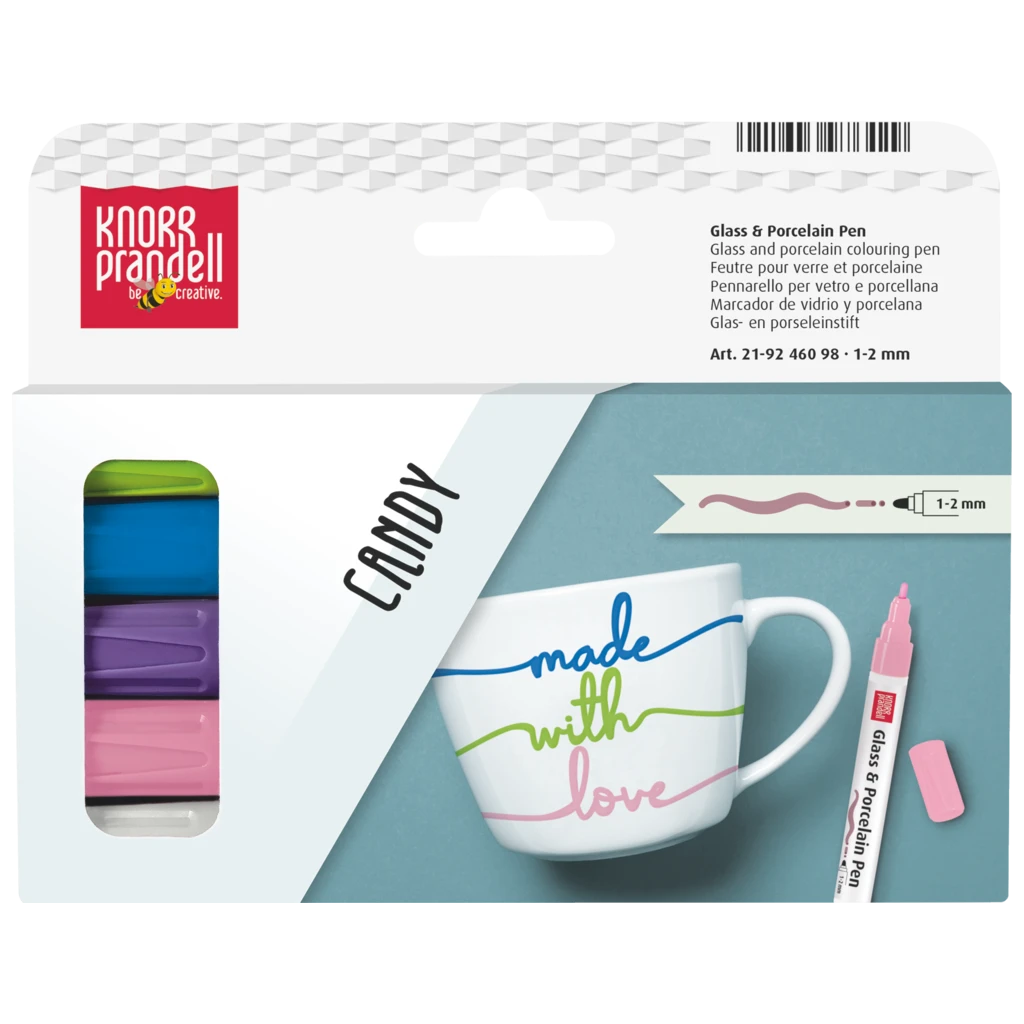 Glass & Porcelain Pen-Set „Candy“ | 1-2 mm