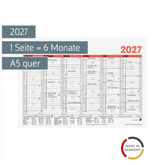 Tafelkalender 2027 | A5 quer