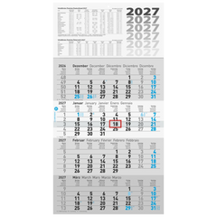 4-Monatskalender 2027 „UWS“ | 30×55,5 cm