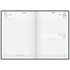 Buchkalender Mod. 795 62 2027 | A5, Kunststoff, schwarz