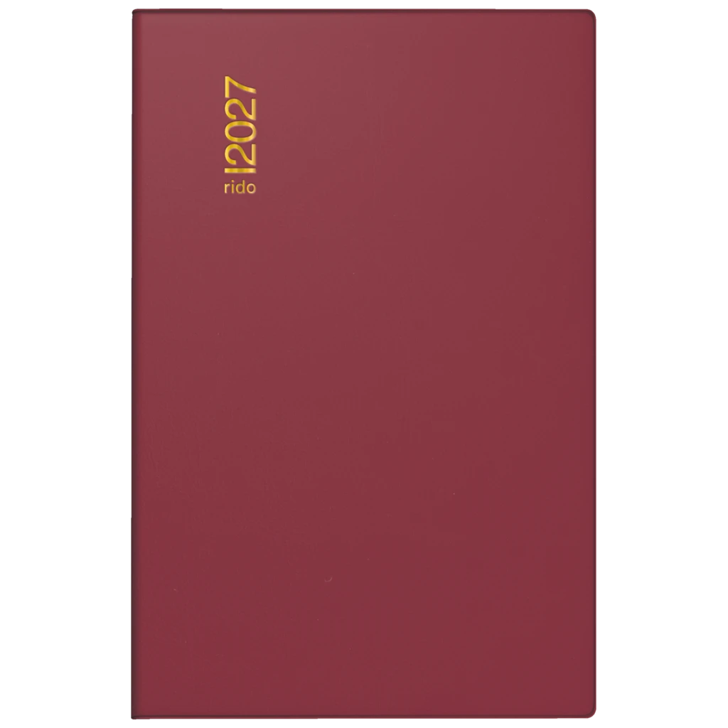 Taschenkalender Mod. partner/Industrie I 2027 | A7, Kunststoff, bordeaux