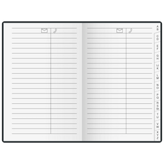 Taschenkalender Mod. partner/Industrie I 2027 | A7, Kunststoff, schwarz