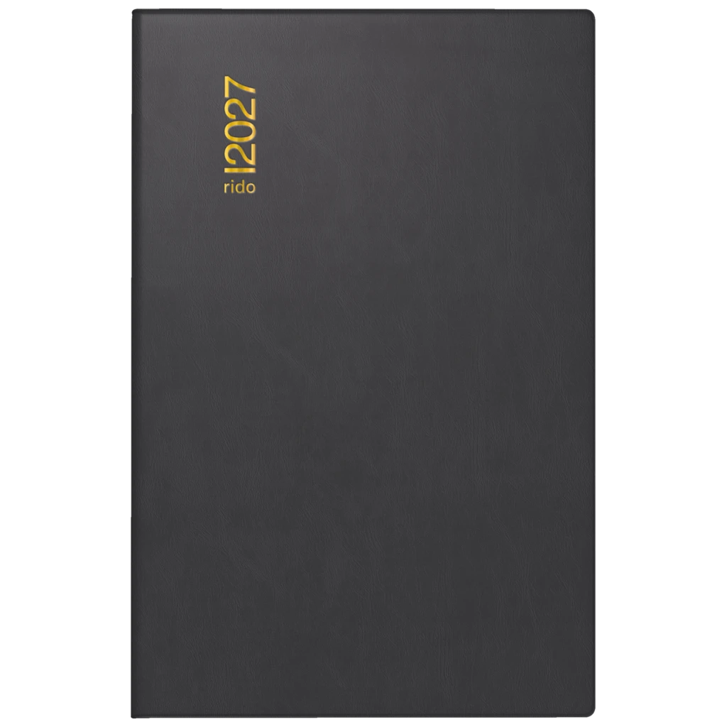 Taschenkalender Mod. partner/Industrie I 2027 | A7, Kunststoff, schwarz
