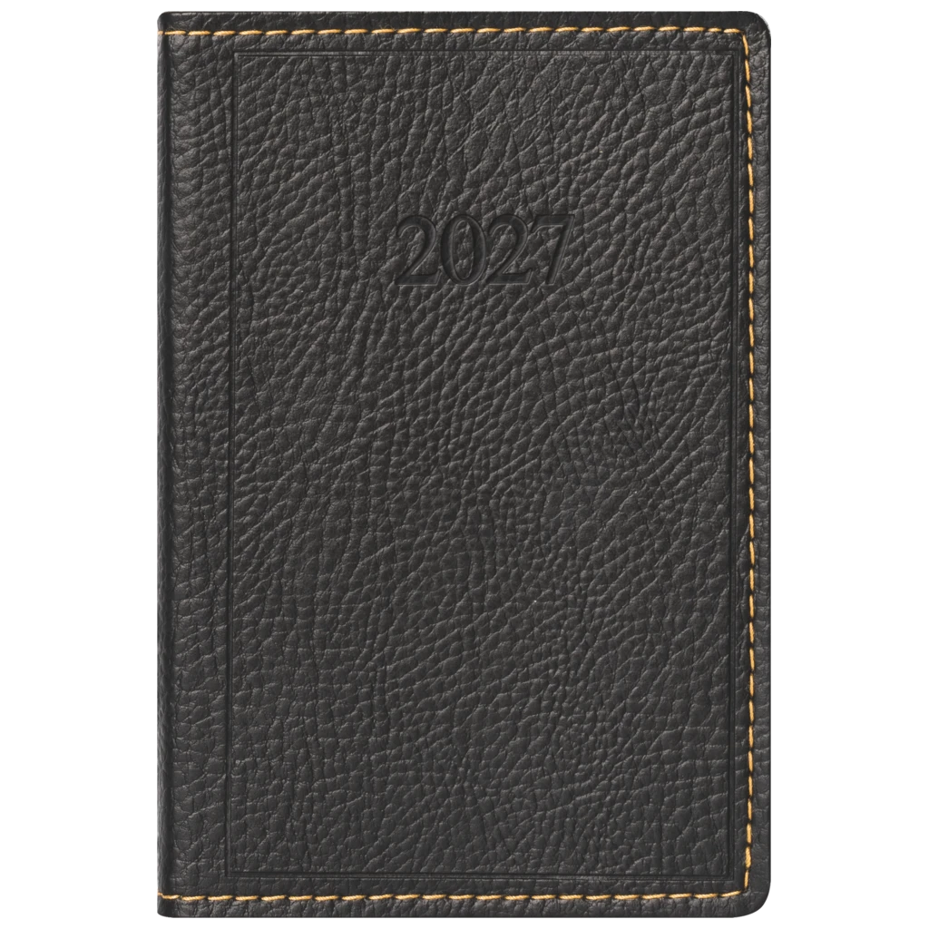 Taschenkalender Mod. partner/Industrie I 2027 | A7, Kunstleder, schwarz