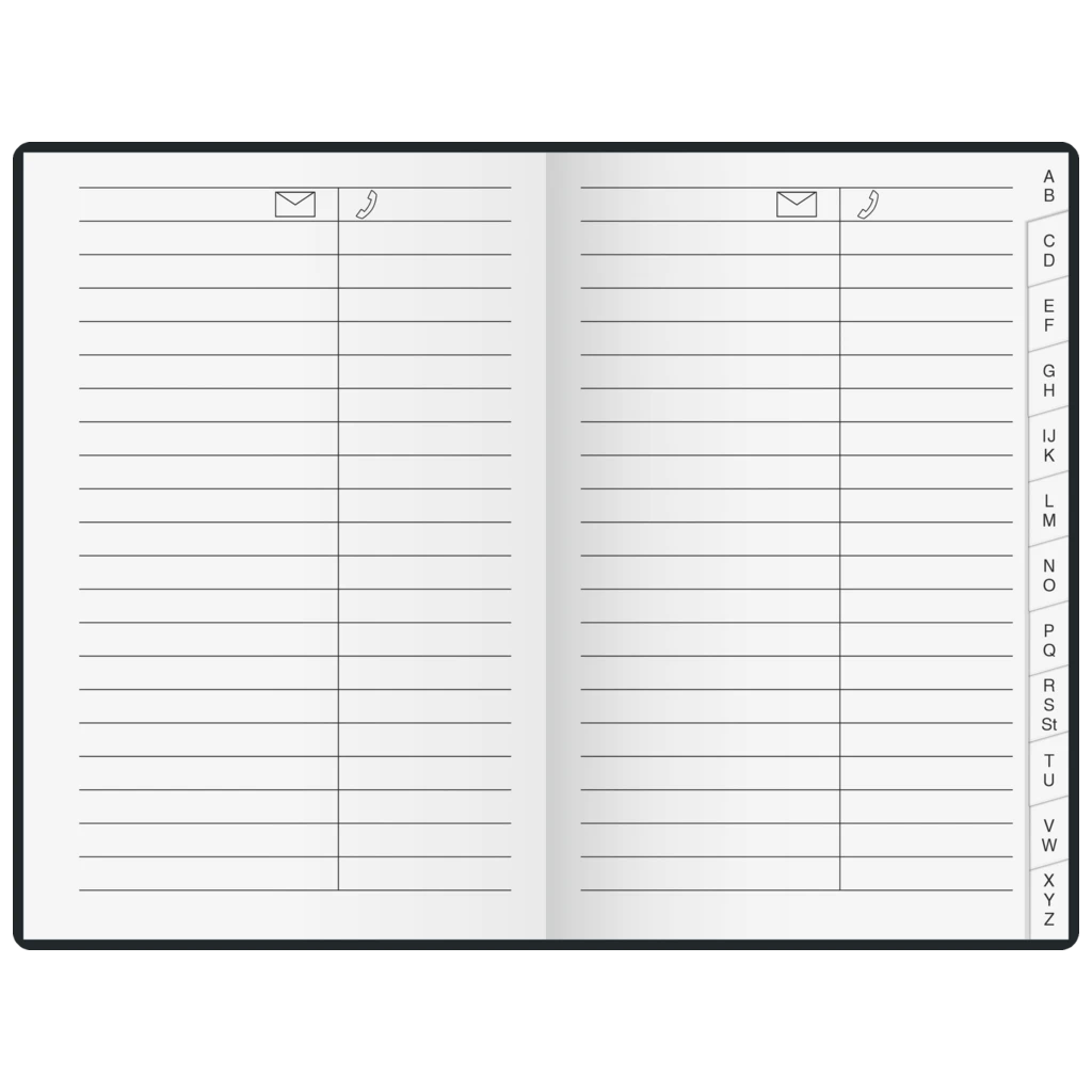 Taschenkalender Design Line Mod. partner/Industrie I 2027 „Feather“ | A7, Textil