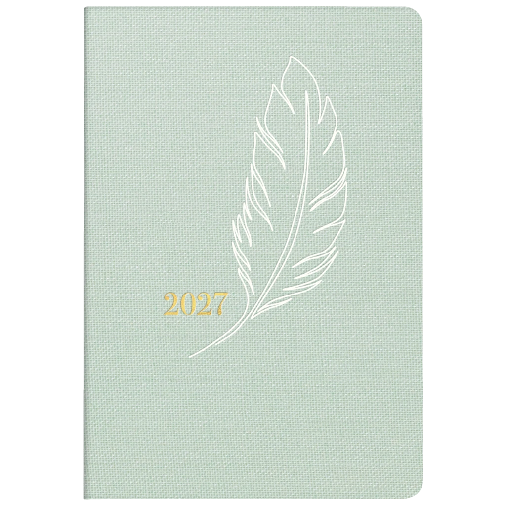 Taschenkalender Design Line Mod. partner/Industrie I 2027 „Feather“ | A7, Textil