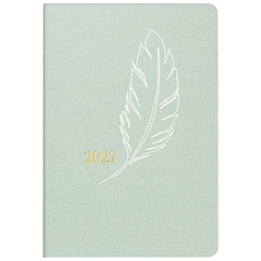 Taschenkalender Design Line Mod. partner/Industrie I 2027 „Feather“ | A7, Textil