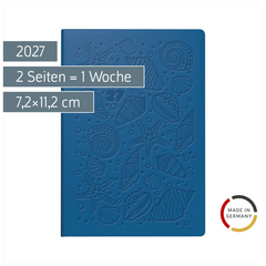 Taschenkalender Design Line Mod. partner/Industrie I 2027 „Shells“ | A7, Kunstleder