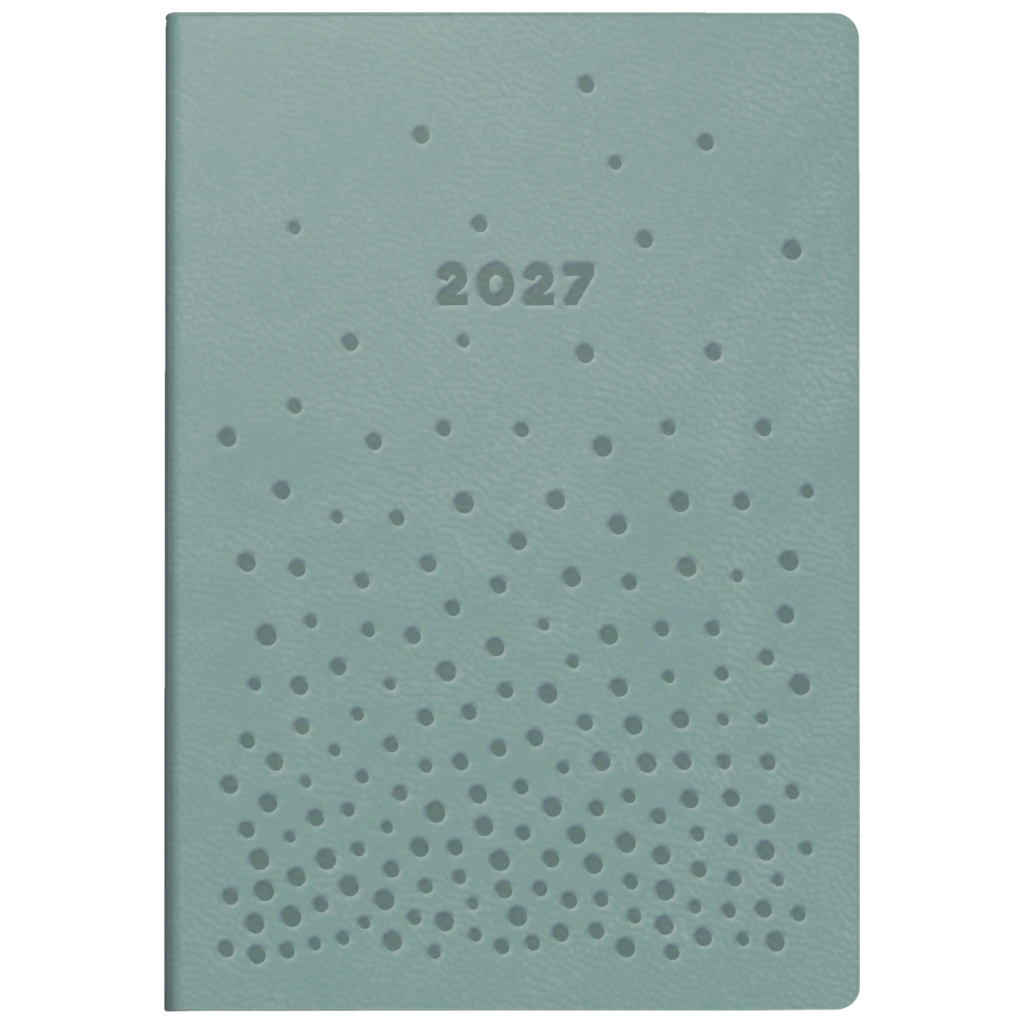 Taschenkalender Design Line Mod. partner/Industrie I 2027 „Dots“ | A7, Kunstleder