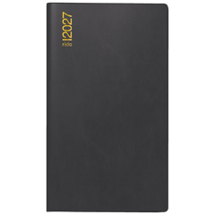Taschenkalender Mod. TM 15 2027 | A6, Kunststoff, schwarz