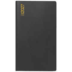 Taschenkalender Mod. TM 15 2027 | A6, Kunststoff, schwarz