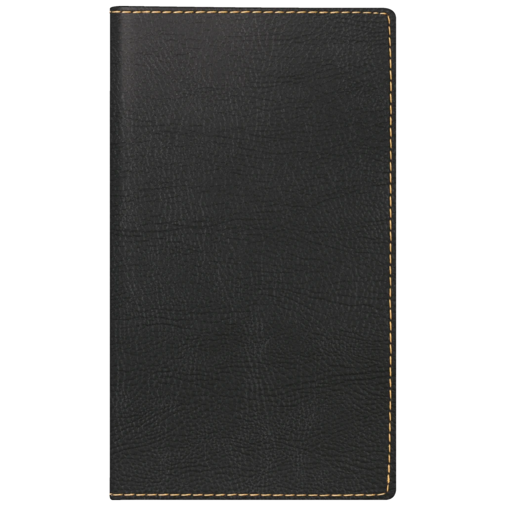 Taschenkalender Mod. TM 15 2027 | A6, Kunstleder, schwarz