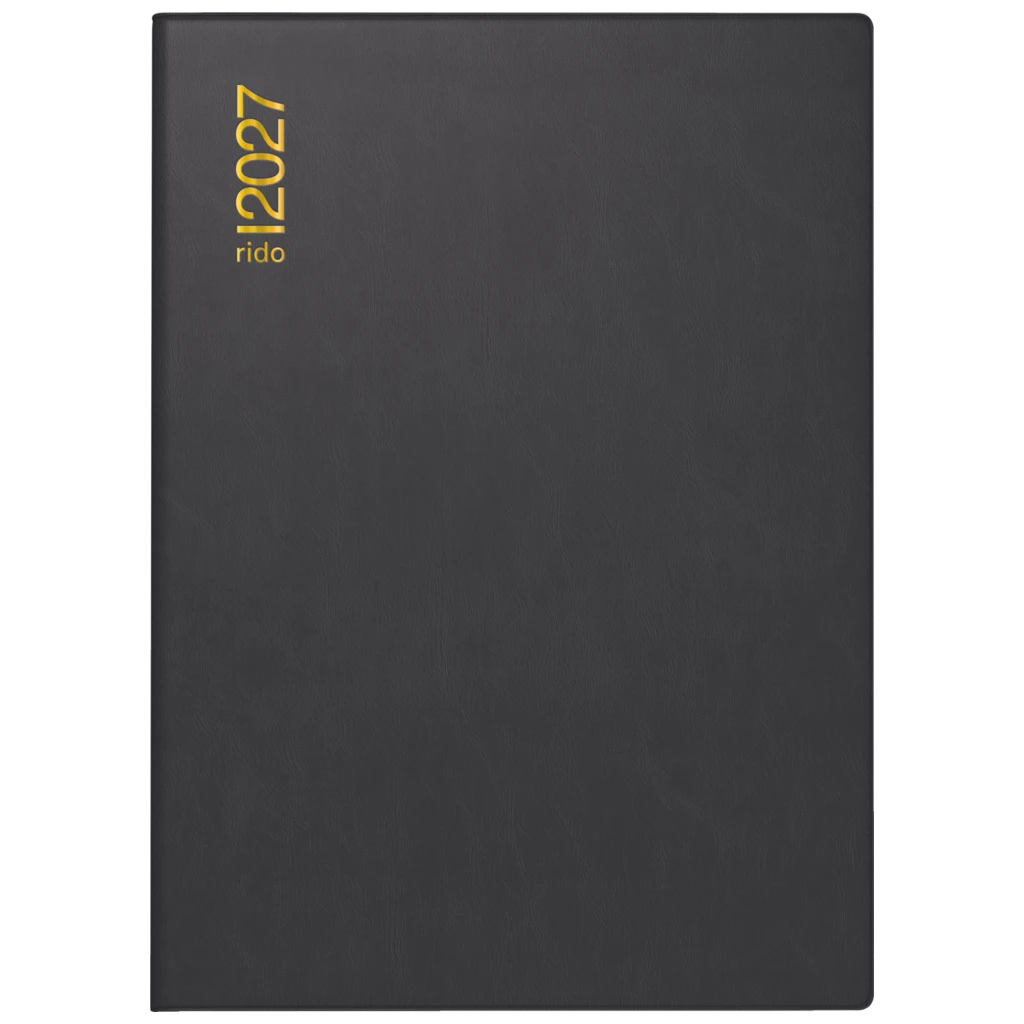 Taschenkalender Mod. perfect/Technik I 2027 | A6, Kunststoff, schwarz