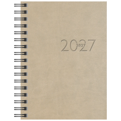 Taschenkalender Mod. perfect/Technik I 2027 | A6, Kunstleder, grau