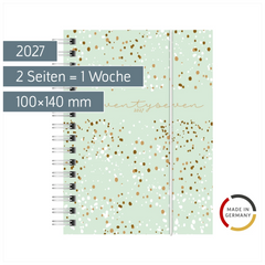 Taschenkalender Mod. perfect/Technik I 2027 „Confetti“ | A6, Kunststoff