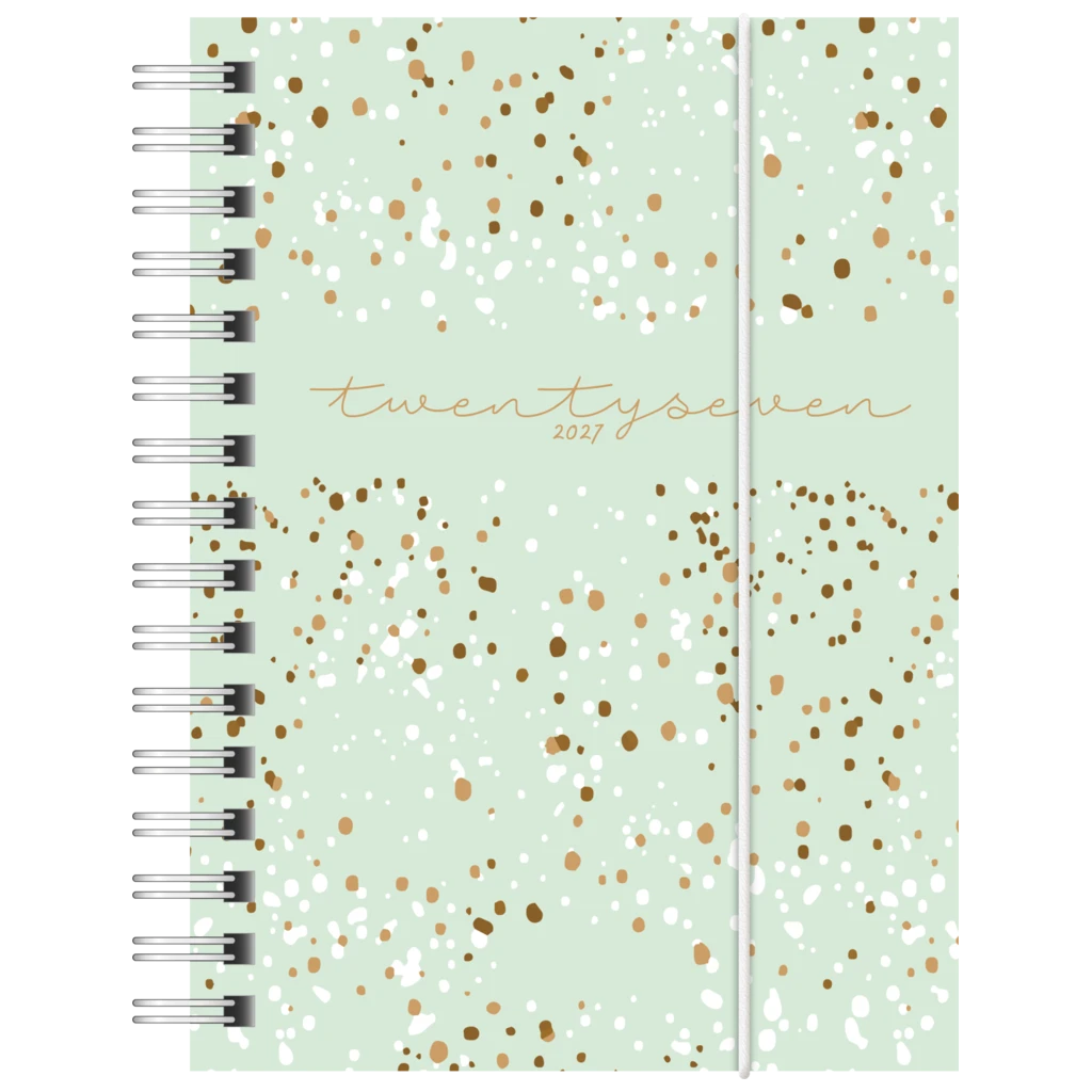 Taschenkalender Mod. perfect/Technik I 2027 „Confetti“ | A6, Kunststoff