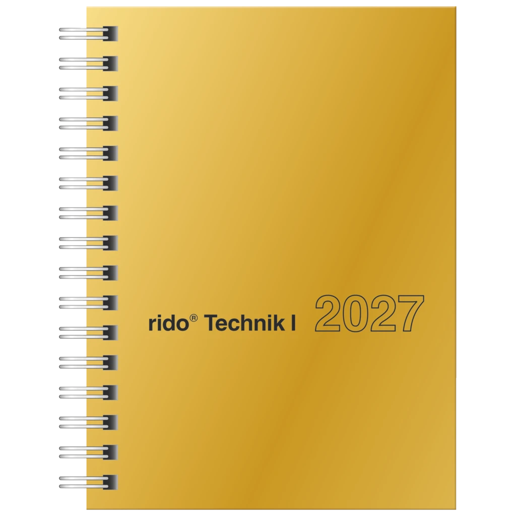 Taschenkalender Mod. perfect/Technik I 2027 | A6, Karton, gold