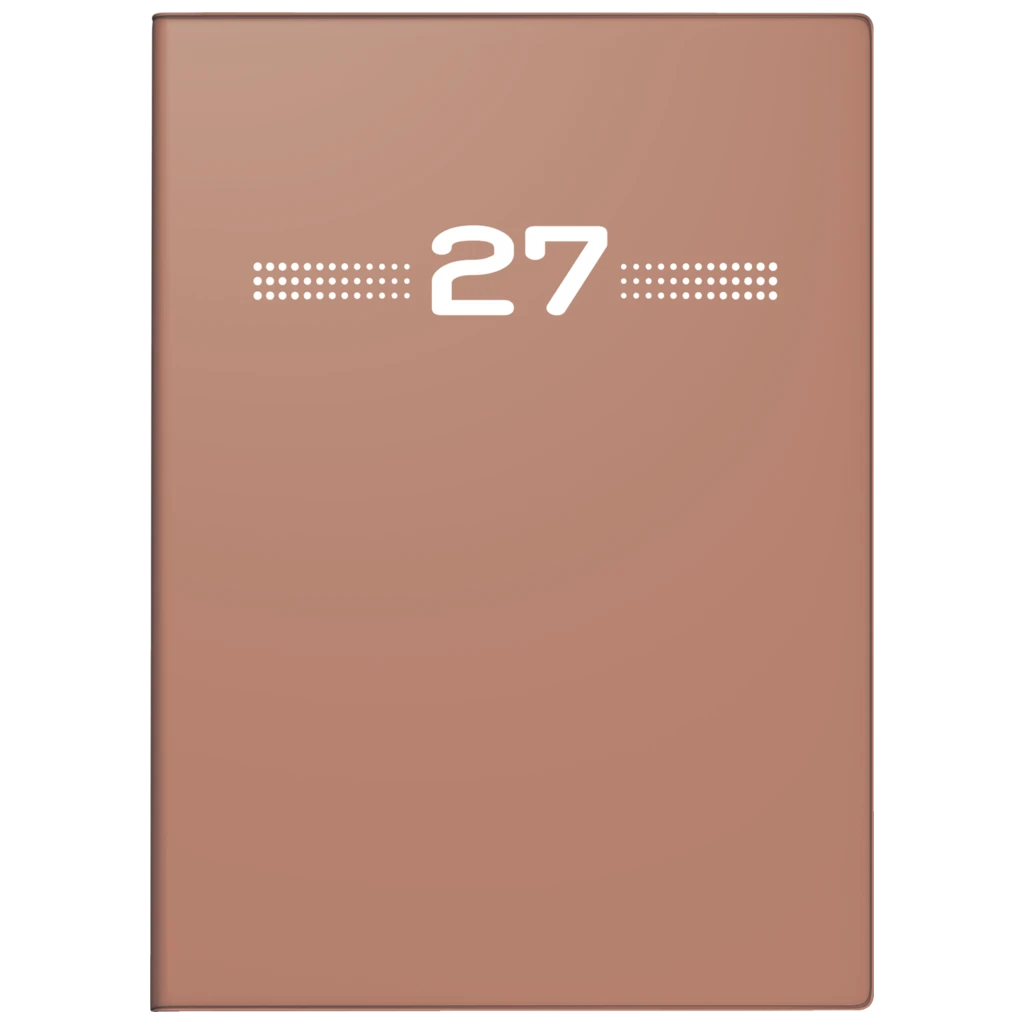 Taschenkalender Mod. perfect/Technik I 2027 | A6, Kunststoff, caramel