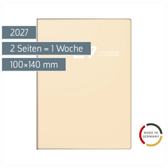 Taschenkalender Mod. perfect/Technik I 2027 | A6, Kunststoff, sand