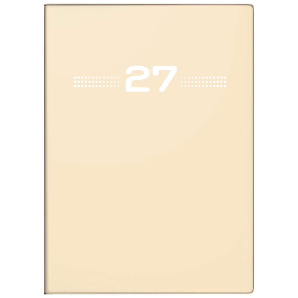 Taschenkalender Mod. perfect/Technik I 2027 | A6, Kunststoff, sand