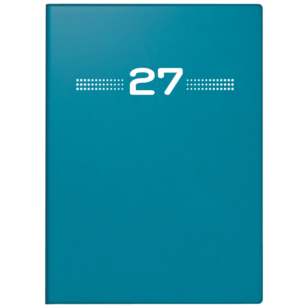 Taschenkalender Mod. perfect/Technik I 2027 | A6, Kunststoff, petrol