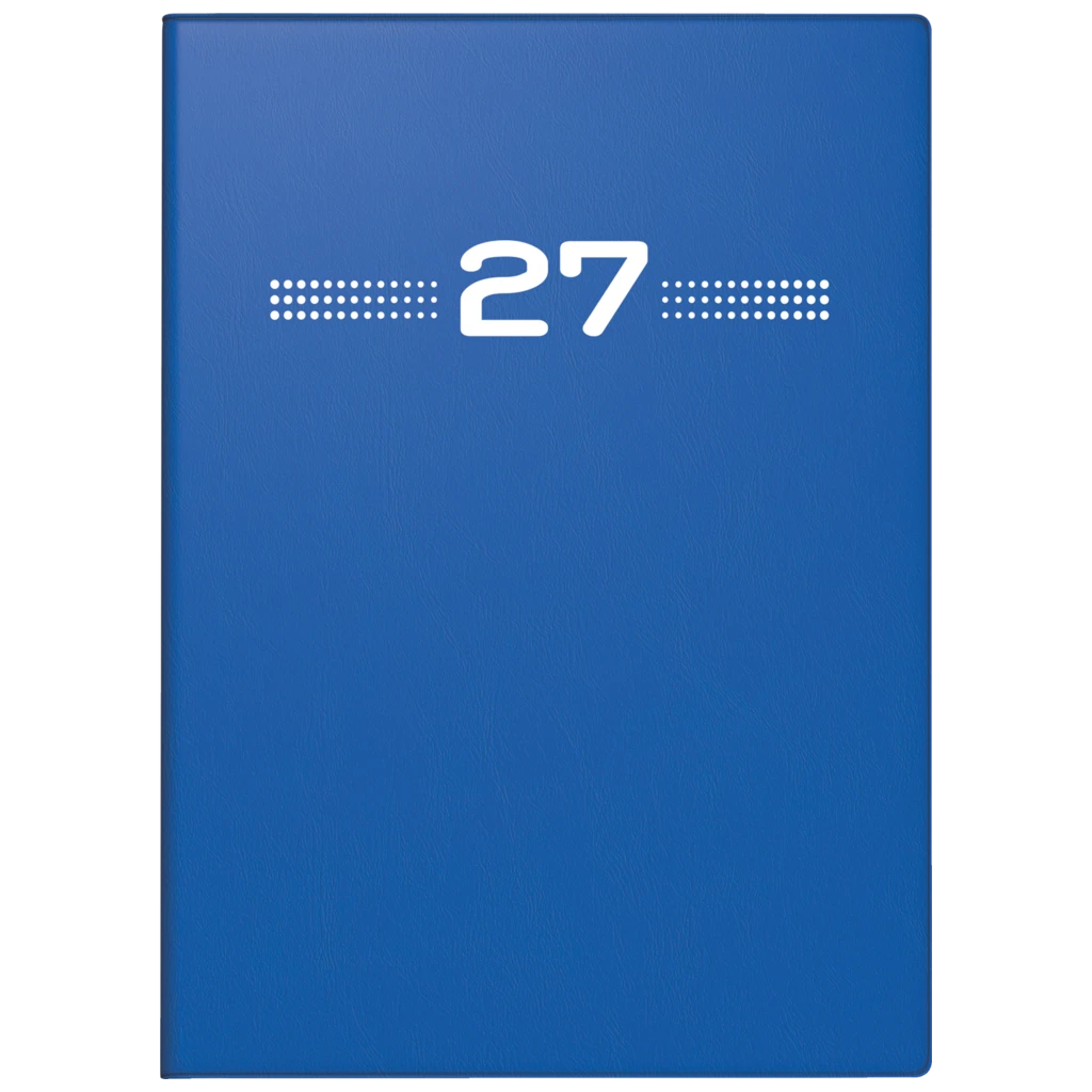 Taschenkalender Mod. perfect/Technik I 2027 | A6, Kunststoff, blau