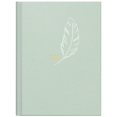 Taschenkalender Premium Young Line Mini 2027 „Feather“ | A6, Textil
