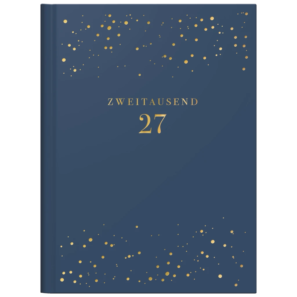 Taschenkalender Premium Young Line Mini 2027 „Starry Night“ | A6, Kunstleder