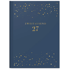 Taschenkalender Premium Young Line Mini 2027 „Starry Night“ | A6, Kunstleder