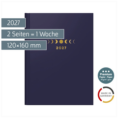 Taschenkalender Premium Young Line Mini 2027 „Moon“ | A6, Papier