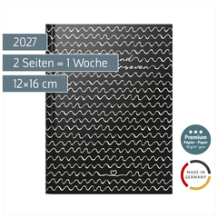 Taschenkalender Premium Young Line Mini 2027 „Waves“ | A6, Papier