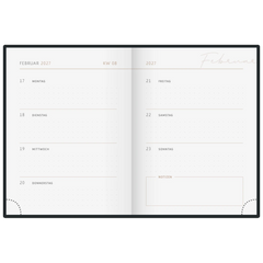 Taschenkalender Premium Young Line Mini 2027 „Waves“ | A6, Papier