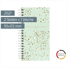 Taschenkalender Mod. Timing 2 2027 „Confetti“ | A6, Kunststoff