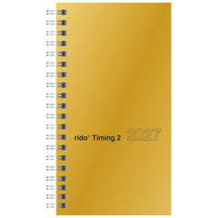 Taschenkalender Mod. Timing 2 2027 | A6, Karton, gold