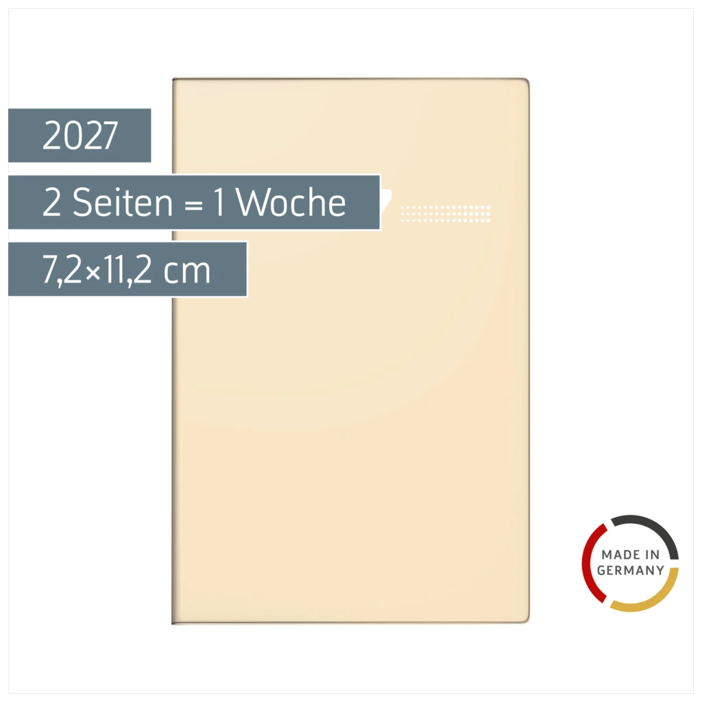 Taschenkalender Mod. partner/Industrie I 2027 | A7, Kunststoff, sand