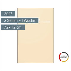 Taschenkalender Mod. partner/Industrie I 2027 | A7, Kunststoff, sand