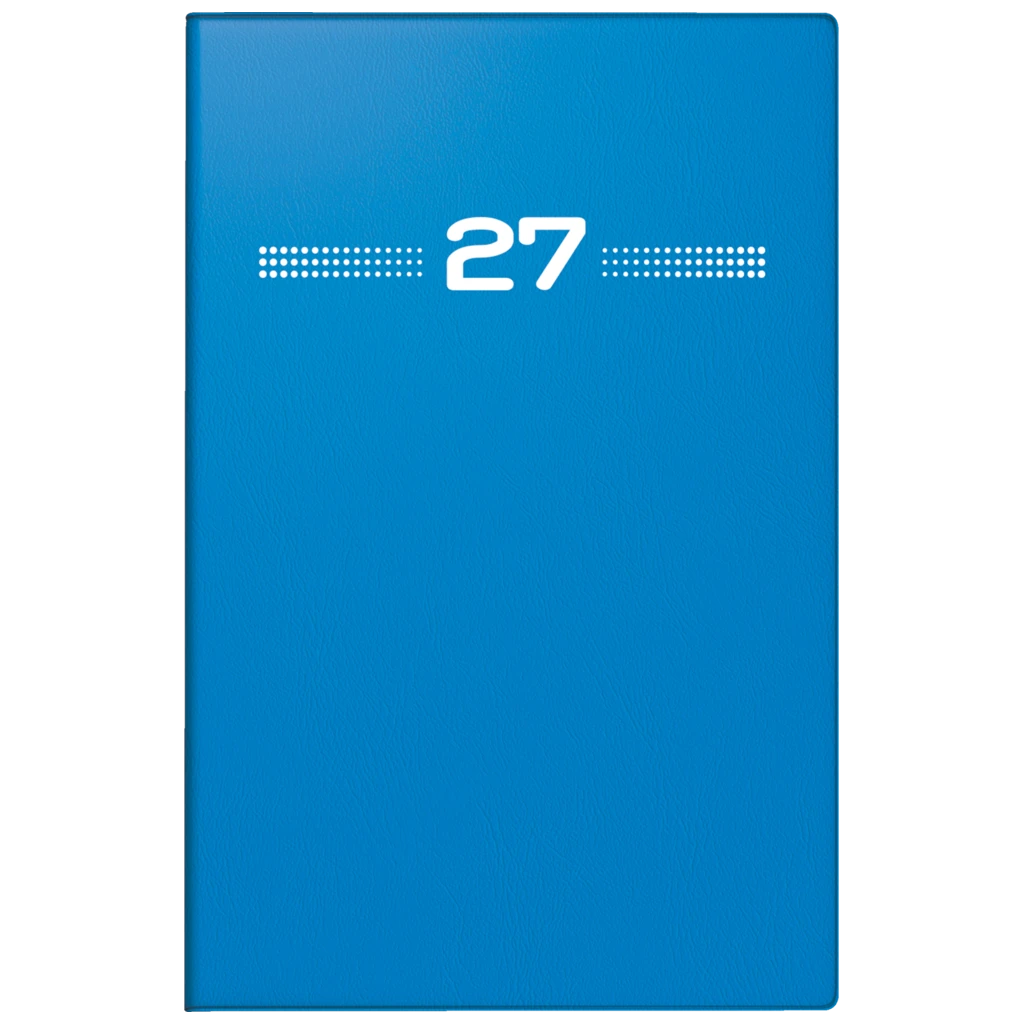 Taschenkalender Mod. partner/Industrie I 2027 | A7, Kunststoff, blau