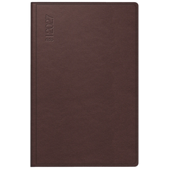 Taschenkalender Mod. partner/Industrie I 2027 | A7, Leder, dunkelrot