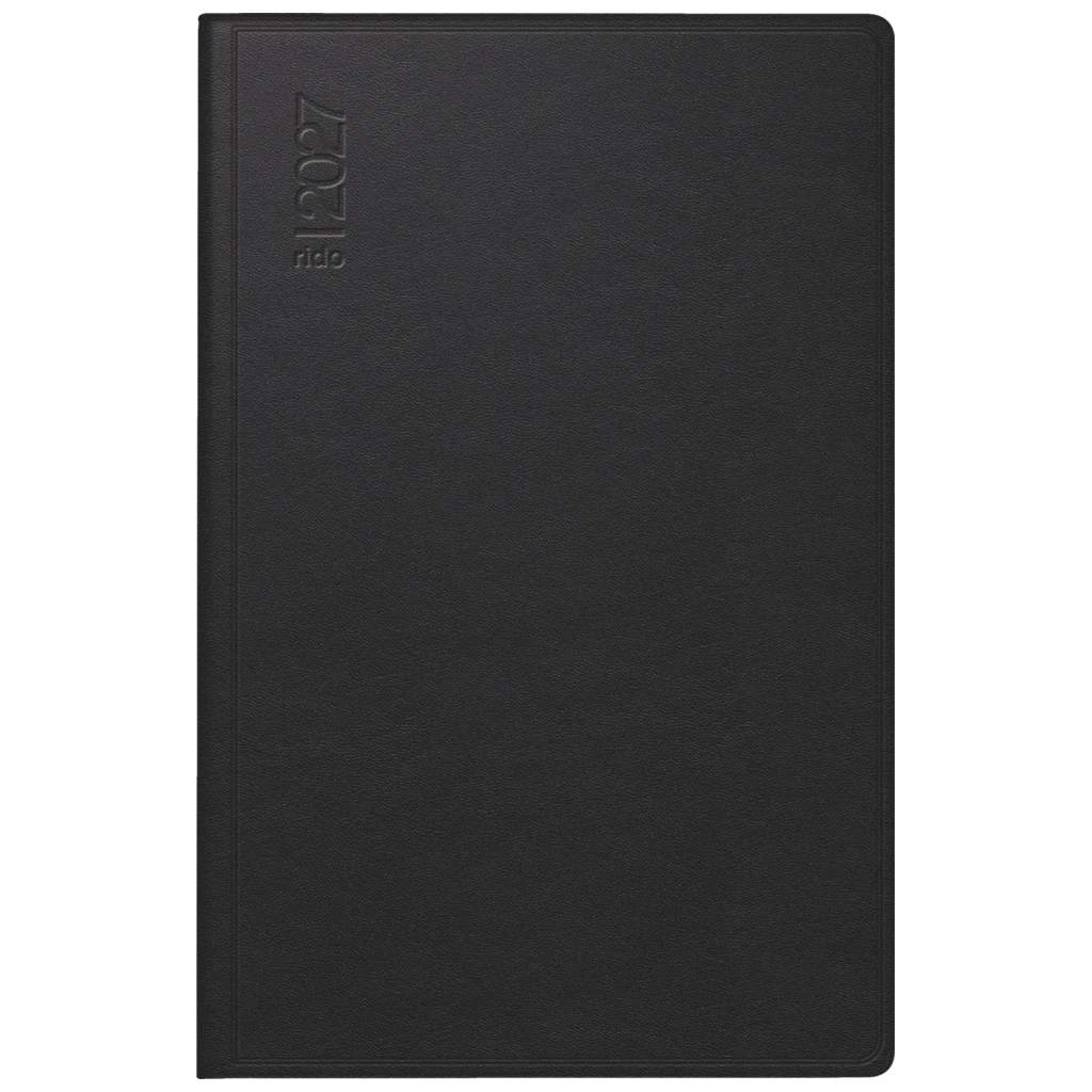 Taschenkalender Mod. partner/Industrie I 2027 | A7, Leder, schwarz