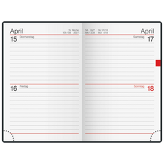 Taschenkalender Mod. Industrie II 2027 | A7, Kunststoff, bordeaux