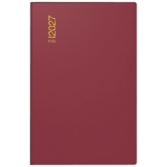 Taschenkalender Mod. Industrie II 2027 | A7, Kunststoff, bordeaux