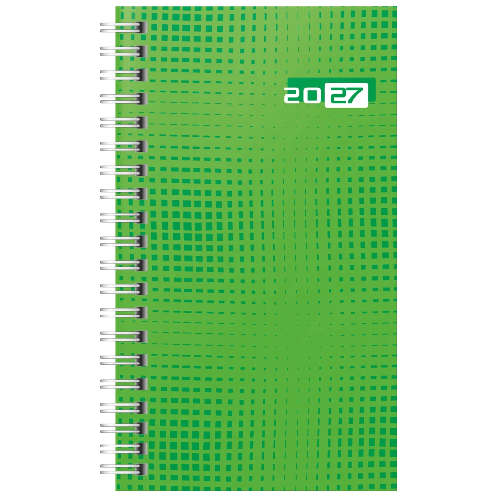Taschenkalender Colour Line Mod. Taschenplaner int. 2027 | A6, Papier, grün