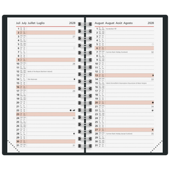 Taschenkalender Colour Line Mod. Taschenplaner int. 2027 | A6, Papier, blau
